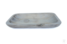 Houten grey wash schaaltje