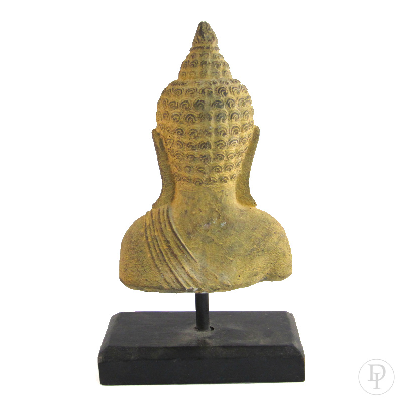 Stenen Boeddha op standaard | verkocht | Domum