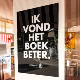 'Ik vond het boek beter' - poster