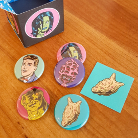 Harmless Fun Buttons - Charles Burns