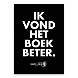 'Ik vond het boek beter' - poster