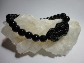 Feng Shui armband van zwarte obsidiaan