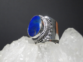 Lapis Lazuli ring zilver 925 maat 18.5