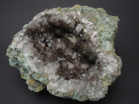 Grote Smokey Amethist cluster met bergkristal