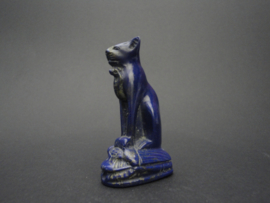 Egyptische kat van Lapis Lazuli wordt ook wel "Steen des Hemels" genoemd.
