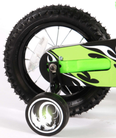 Volare Motobike Kinderfiets - Jongens - 12 inch - Groen - 95% afgemonteerd