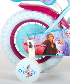 Disney Frozen 2 Kinderfiets - Meisjes - 12 inch - Blauw/Paars - 95% afgemonteerd