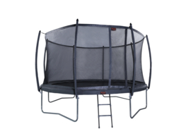 Avyna Pro-Line trampoline met veiligheidsnet Ø365 cm (12) – HD Plus Kleur grijs