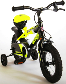 Volare Sportivo Kinderfiets - Jongens - 14 inch - Neon Geel Zwart - 95% afgemonteerd