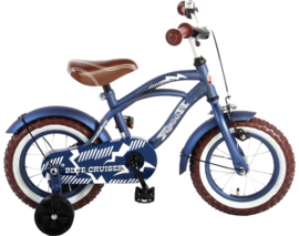 Volare Blue Cruiser Kinderfiets - Jongens - 12 inch - Blauw - 95% afgemonteerd