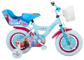 Disney Frozen 2 Kinderfiets - Meisjes - 12 inch - Blauw/Paars - 95% afgemonteerd