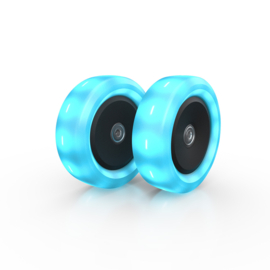 Berg Nexo wheels 120x40mm lights blue