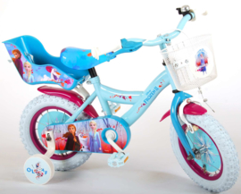 Disney Frozen 2 Kinderfiets - Meisjes - 12 inch - Blauw/Paars - 95% afgemonteerd