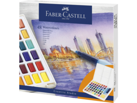 Faber-Castell aquarelverf - Box met 48 kleuren 