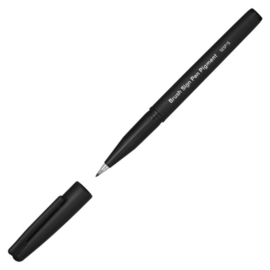 Brushpen Pentel Brush Sign Pen SESP15 - Zwart met Pigment