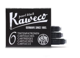 Kaweco inktpatronen - set van 6 - Pearl Black
