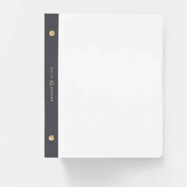 Archer & Olive Dot grid white notepad A5 - 160 pagina's - Dotted