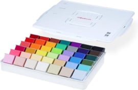 MIYA HIMI - Gouache - set van 42 kleuren x 80ml - in kunststof opbergbox