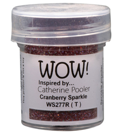 WOW embossing Glitter - Cranberry Sparkle WS277R