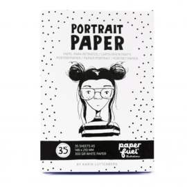 Paperfuel - Portretpapier A5 - 35 vellen - Wit