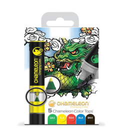 Chameleon Alcohol based Color Tops - Primary Tones - set van 5