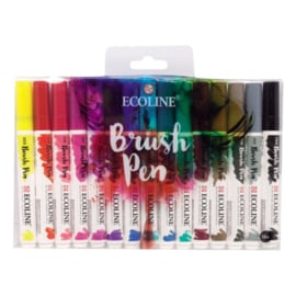Talens Ecoline Brush Pen - set van 15 kleuren