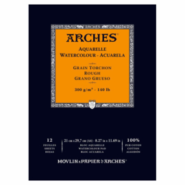 Arches Aquarelpapier - Rough - 300 grams - 12 vellen - A4