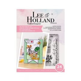 Crafter's Companion Lee Holland Clearstamp & Die - On Your Special Day - set van 24