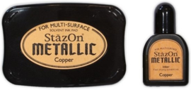 Stazon sneldrogend stempelkussen - Metallic Copper