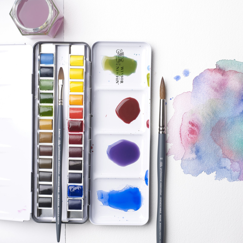 Winsor & Newton Professional - Aquarelverf set van 24 kleuren | NIEUW