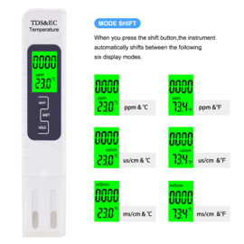 TDS EC Water Kwaliteit Meter Hogere Nauwkeurigheid