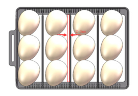 Broedmachine Smart & Flexibele Ei-capaciteit: 20 kippen/8 ganzen/12 eenden/30 duiven/60 kwartel met schouwlamp model 2024