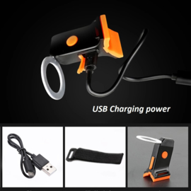 Fietslicht Achterlicht LED USB Oplaadbaar – Fel Rond Achterlicht – Herkenningslicht