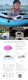 Luxi Lux Kleur Kampeer Outdoor Lamp met Mobiele Lader en Bluetooth Speaker