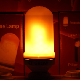 Ledlamp met Vlameffect 3 standen - Vuurvlam Lamp -LED Flame Bulb - Kaars Effect Led Vlam Lamp