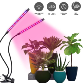2 Armige Grow Groei Klemspot Bloeilamp 2 Lamps Kweeklamp LED Strip