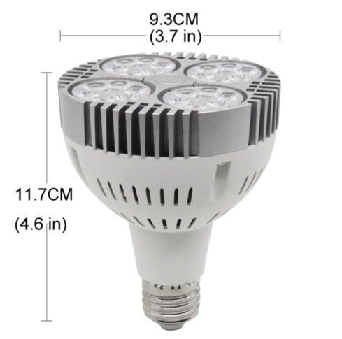 Groeilamp  E27 - Growlight LED 120W  interne koeling  , energiezuinig