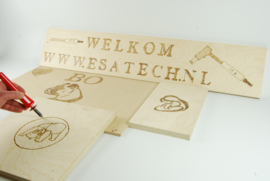 Houtbrandpen/soldeerbout/piepschuim snijder/mes 30W 230V incl. 15 stiften + reserve stiften set
