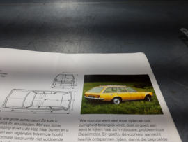 Opel Rekord D folder, Nederlandstalig.
