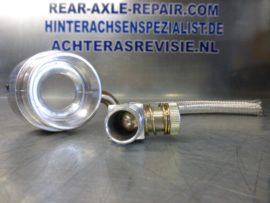 LPG venturi met gepantserde slang en stel schroef