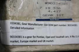 Gear 90334381 for Pontiac/Opel/Vauxhall