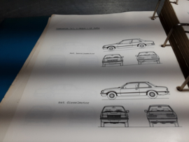 Service manual Opel Rekord E, Commodore C. Nederlandstalig.