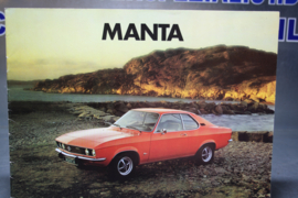Folder Opel Manta A, uitgave oktober 1973.