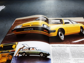 Nederlandstalige folder van de Opel Manta B uitgave sept 1979.