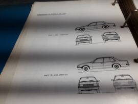 Service manual Opel Rekord E, Commodore C. Nederlandstalig.