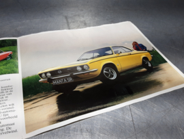 Manta GT/E folder uitgave 1974.