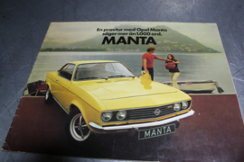 Prospekt Opel Manta A aus Finnland.