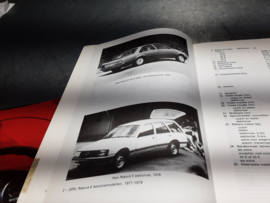 Vraagbaak Opel Rekord E van 1977 - 1982, benzine en diesel.