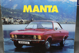 Folder Opel Manta A, uitgave januari 1972.