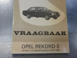 Vraagbaak Opel Rekord E 1977 - 1982
